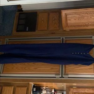Dark blue pants suit